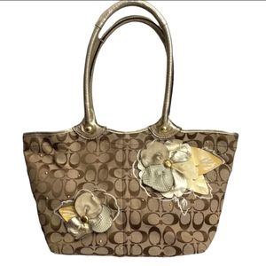 Coach Bleeker Floral Tote, EUC